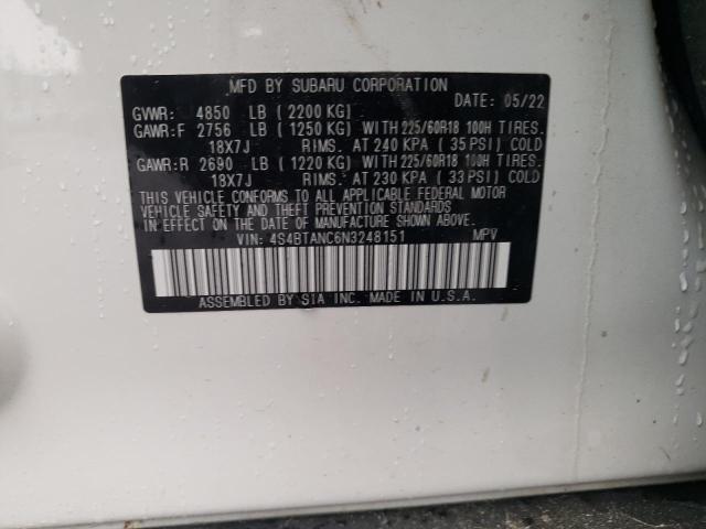 4S4BTANC6N3248151 Subaru Outback Limited
