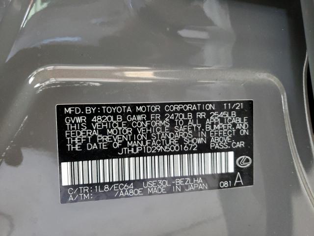 2022 LEXUS IS 500 F S - JTHUP1D29N5001672