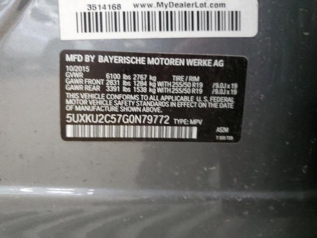2016 BMW X6 XDRIVE3 - 5UXKU2C57G0N79772