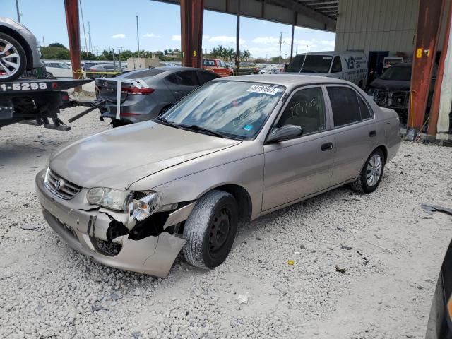 Salvage cars for sale from Copart Homestead, FL: 2001 Toyota Corolla CE