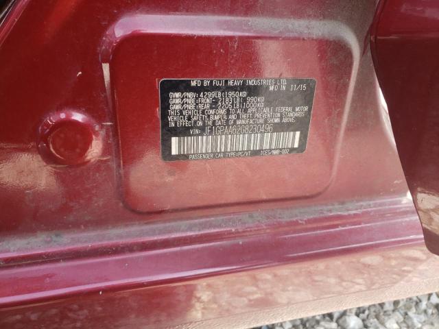 JF1GPAA62G8230496 Subaru IMPREZA