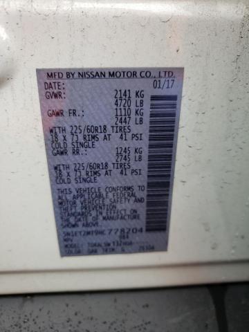 5N1ET2MT9HC778204 Nissan Rogue Sv Hybrid
