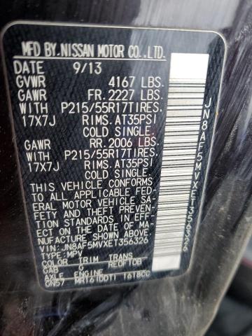 JN8AF5MVXET356326 Nissan JUKE S