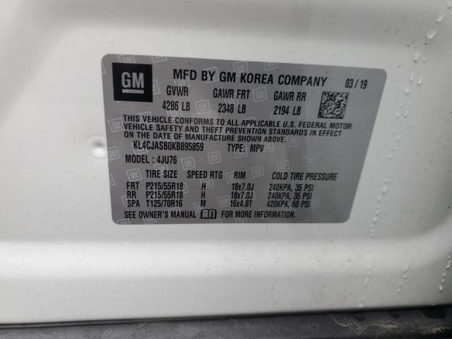 2019 BUICK ENCORE PRE - KL4CJASB0KB895859