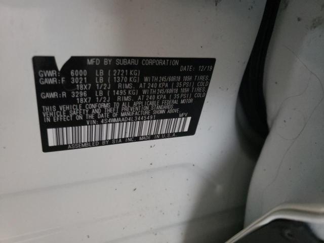 4S4WMAAD4L3445491 Subaru Ascent