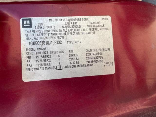 1GKEC63818J198132 GMC YUKON DENALI