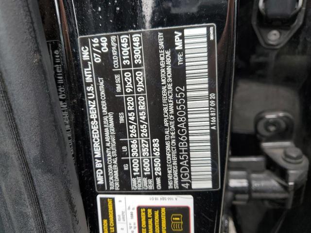 4JGDA5HB6GA805552 Mercedes-Benz Gle 350 4matic