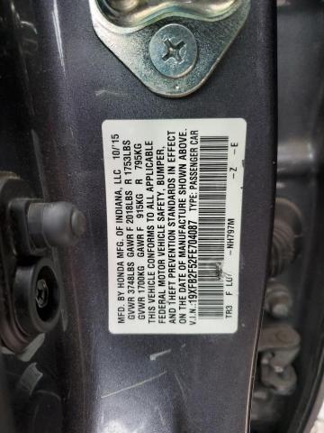 2015 HONDA CIVIC LX - 19XFB2F52FE704087