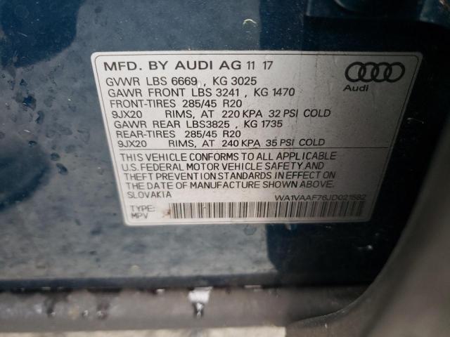 2018 AUDI Q7 PRESTIG - WA1VAAF76JD021582