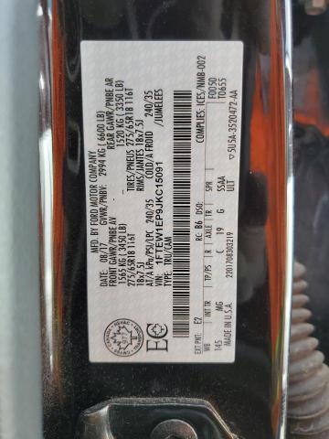 1FTEW1EP9JKC15091 Ford F150 Supercrew