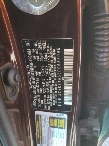 5XYKT4A66FG633096 KIA SORENTO LX