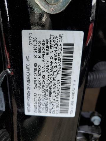 2020 ACURA TLX TECHNO - 19UUB1F68LA015178