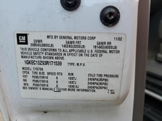 1GKEC13Z93R171539 GMC Yukon
