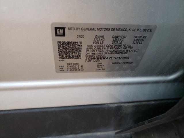 2020 CHEVROLET BLAZER 1LT - 3GNKBBRA7LS716098