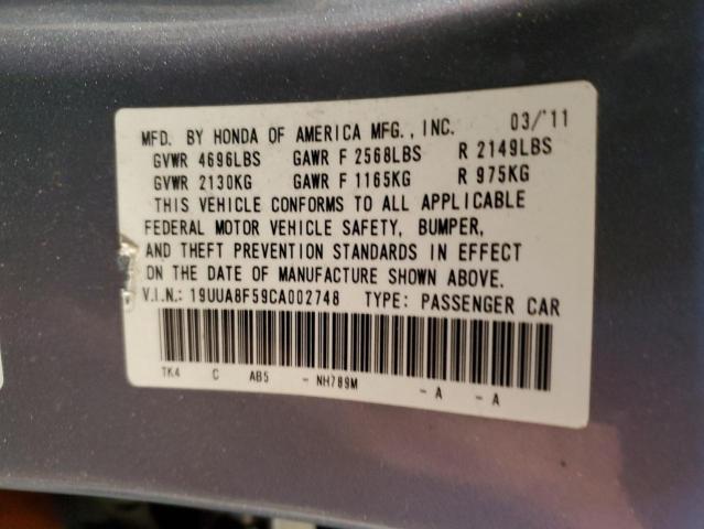 19UUA8F59CA002748 Acura TL