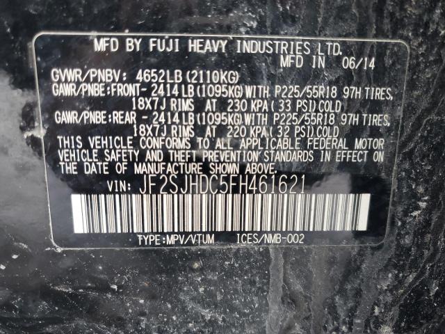 2015 SUBARU FORESTER 2 - JF2SJHDC5FH461621