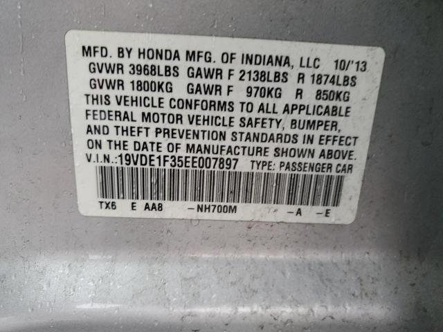 19VDE1F35EE007897 Acura ILX 20