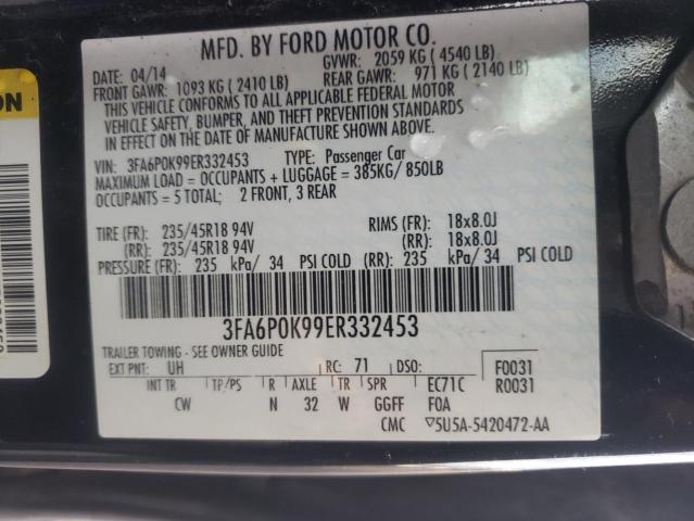 3FA6P0K99ER332453 Ford Fusion Titanium