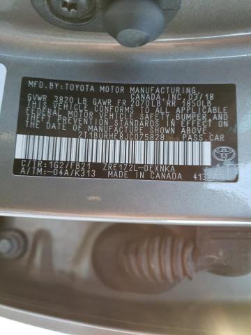 2018 TOYOTA COROLLA L - 2T1BURHE8JC075828