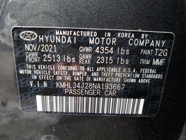 2022 HYUNDAI SONATA LIM - KMHL34J28NA193667