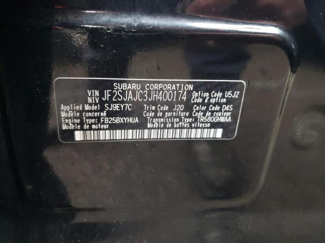 2018 SUBARU FORESTER 2 - JF2SJAJC3JH400174