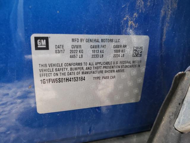 2017 CHEVROLET BOLT EV LT - 1G1FW6S01H4153184