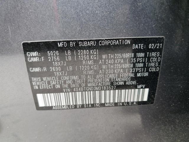 4S4BTGND3M3183527 Subaru Outback Limited Xt