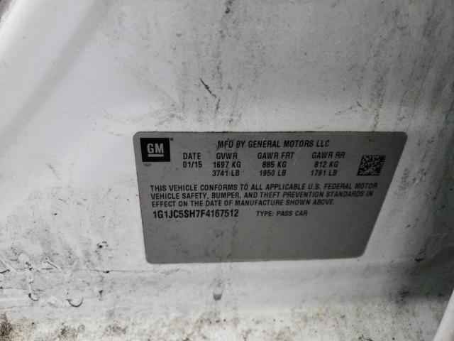 2015 CHEVROLET SONIC LT - 1G1JC5SH7F4167512