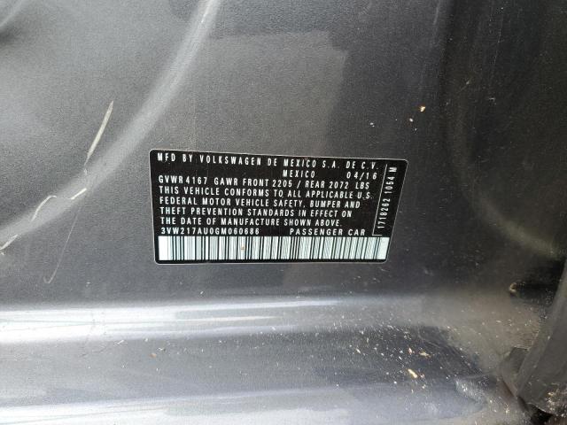 2016 VOLKSWAGEN GOLF S/SE - 3VW217AU0GM060686