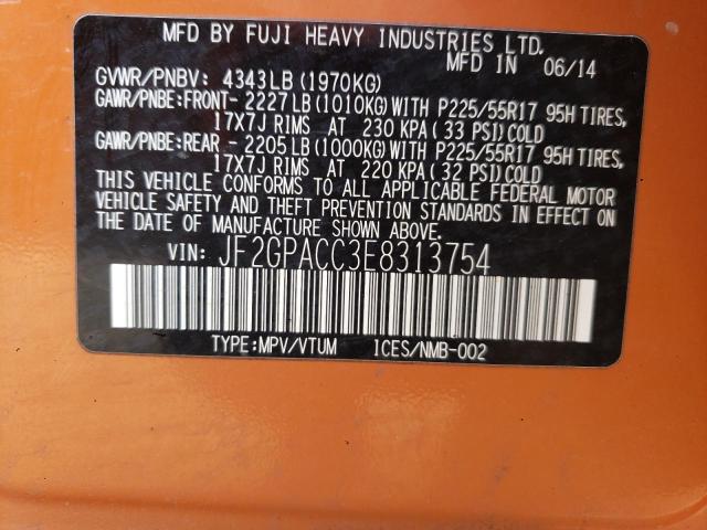 JF2GPACC3E8313754 Subaru Xv Crosstrek 2.0 Premium