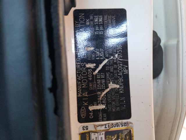 KNDPBCAC0G7797516 KIA Sportage Lx