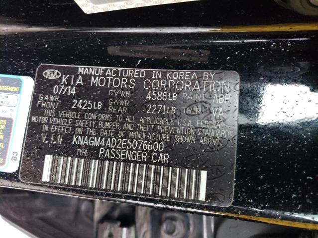 KNAGM4AD2E5076600 KIA OPTIMA HYBRID