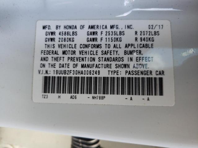 19UUB2F30HA006249 Acura TLX
