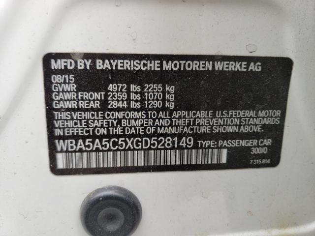 BMW 528 I 2016 WBA5A5C5XGD528149 Thumbnail 13