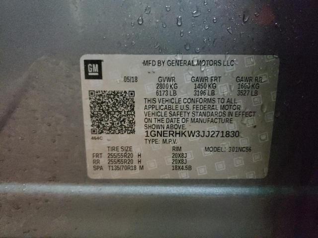 2018 CHEVROLET TRAVERSE L 1GNERHKW3JJ271830