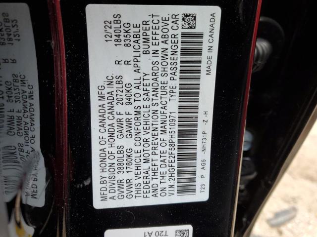 2023 HONDA CIVIC SPOR 2HGFE2F58PH510971
