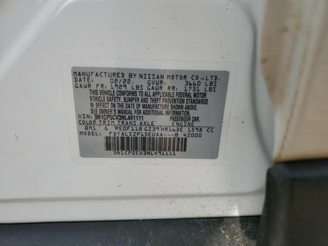 2022 NISSAN KICKS SV - 3N1CP5CV3NL491111