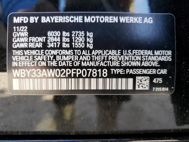 2023 BMW I4 M50 - WBY33AW02PFP07818
