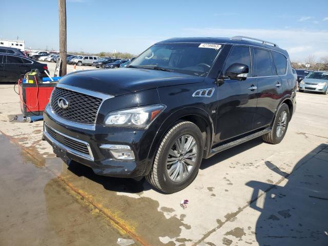 Salvage cars for sale from Copart Grand Prairie, TX: 2016 Infiniti QX80