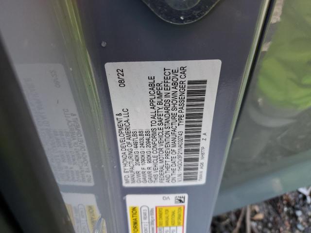 2022 HONDA ACCORD HYB - 1HGCV3F21NA032743