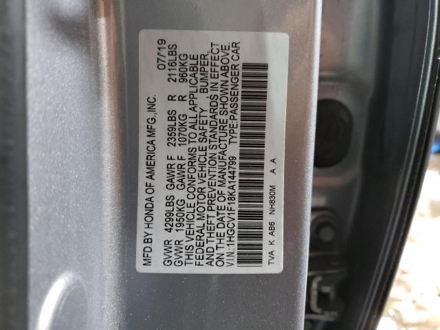 2019 HONDA ACCORD LX - 1HGCV1F18KA144799