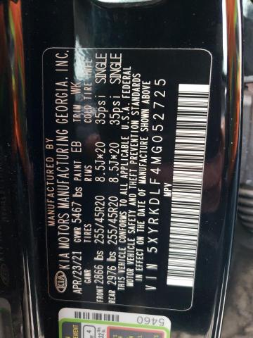 2021 KIA SORENTO SX - 5XYRKDLF4MG052725