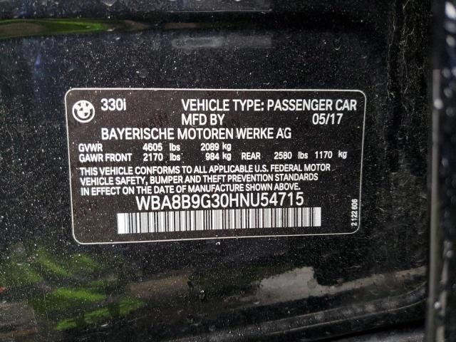 WBA8B9G30HNU54715 BMW 330 I