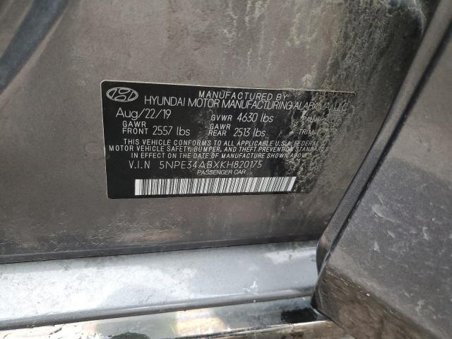 2019 HYUNDAI SONATA LIM - 5NPE34ABXKH820175