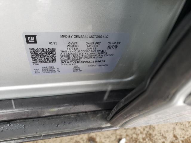 2021 BUICK ENCLAVE PR - 5GAEVBKW0MJ154679