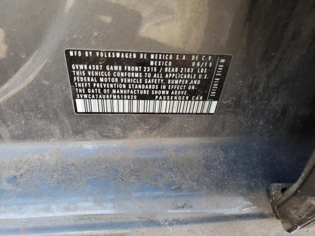 2015 VOLKSWAGEN GOLF SPORT - 3VWCA7AU6FM519920