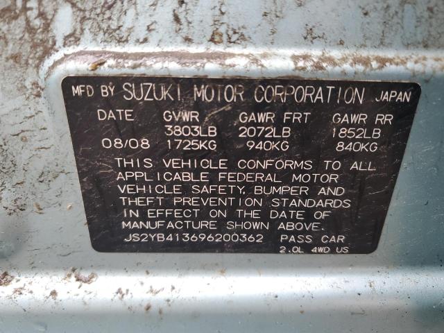 JS2YB413696200362 Suzuki SX4