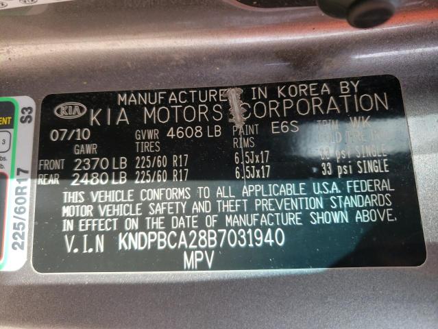 KNDPBCA28B7031940 KIA Sportage Lx