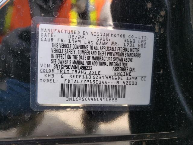 2022 NISSAN KICKS SV - 3N1CP5CV4NL496222