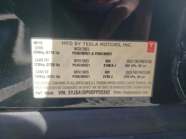 5YJSA1DP0DFP20392 Tesla MODEL S